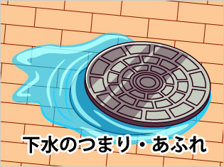 下水のつまり・あふれ