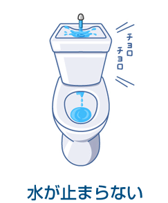 水が止まらない